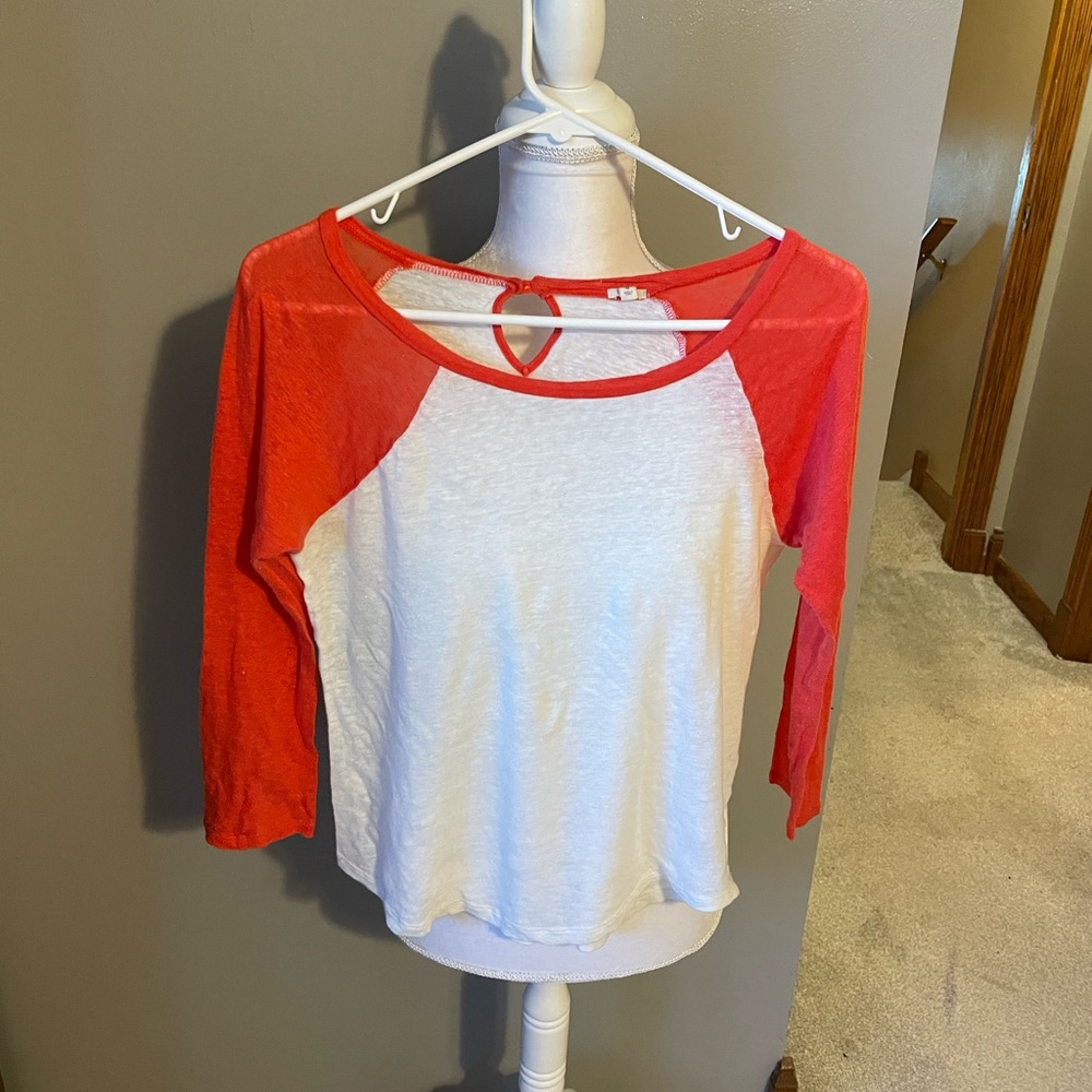 J. Crew baseball Tee